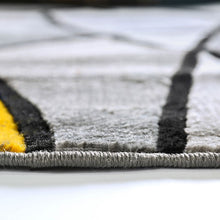 Load image into Gallery viewer, Sivas Charcoal Yellow 5' X 8' Area Rug