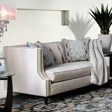 Load image into Gallery viewer, Tegan Beige/Light Blue Love Seat