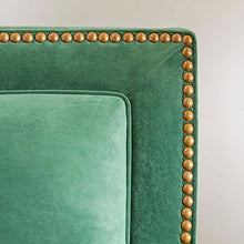 Load image into Gallery viewer, VERDANTE Emerald Green/Gold Love Seat