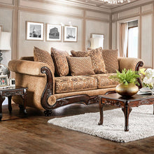Load image into Gallery viewer, NICANOR Tan/Gold Sofa