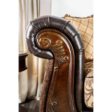 Load image into Gallery viewer, Quirino Tan/Dark Brown Love Seat
