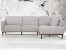 Load image into Gallery viewer, Tampa Pearl Gray Leather Sectional Sofa
