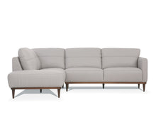 Load image into Gallery viewer, Tampa Pearl Gray Leather Sectional Sofa