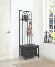 Load image into Gallery viewer, Traditional Black Hall Tree