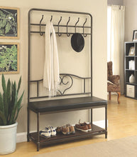 Load image into Gallery viewer, Traditional Black Hall Tree