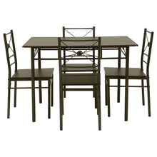 Load image into Gallery viewer, Anna 5-piece Rectangular Dining Set Dark Bronze image
