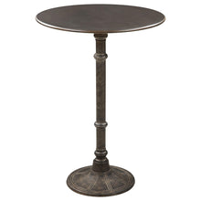 Load image into Gallery viewer, Oswego Round Bar Table Dark Russet and Antique Bronze image
