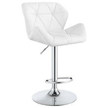 Load image into Gallery viewer, Berrington Adjustable Bar Stools Chrome and White (Set of 2) image
