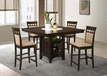 Load image into Gallery viewer, Gabriel 5-piece Square Counter Height Dining Set Cappuccino
