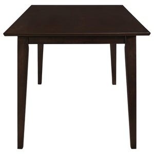 Gabriel 5-piece Rectangular 59-inch Closed Back Dining Set Cappuccino
