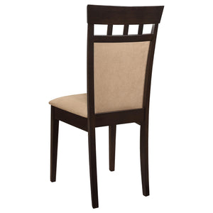 Gabriel 5-piece Rectangular 59-inch Closed Back Dining Set Cappuccino