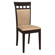 Load image into Gallery viewer, Gabriel Upholstered Side Chairs Cappuccino and Tan (Set of 2) image
