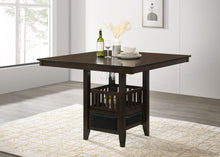 Load image into Gallery viewer, Jaden Square Counter Height Table with Storage Espresso image
