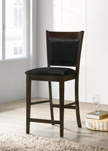 Load image into Gallery viewer, Jaden Upholstered Counter Height Stools Black and Espresso (Set of 2)
