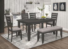 Load image into Gallery viewer, Dalila 5-piece Rectangular Dining Set Grey and Dark Grey
