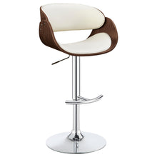 Load image into Gallery viewer, Dana Adjustable Bar Stool Ecru and Chrome image
