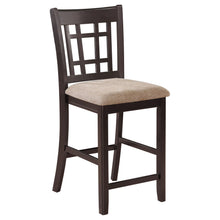 Load image into Gallery viewer, Lavon Lattice Back Counter Stools Tan and Espresso (Set of 2) image
