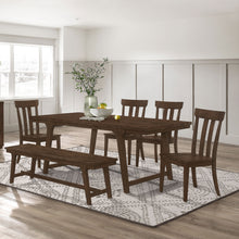 Load image into Gallery viewer, Reynolds Rectangular Dining Table Set Brown Oak
