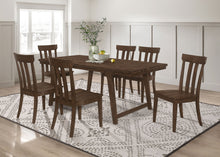 Load image into Gallery viewer, Reynolds Rectangular Dining Table Set Brown Oak
