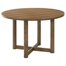 Load image into Gallery viewer, Crestmore 5-piece 46-inch Round Wood Dining Table Set Walnut
