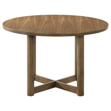 Load image into Gallery viewer, Crestmore 5-piece 46-inch Round Wood Dining Table Set Walnut
