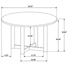Load image into Gallery viewer, Crestmore 5-piece 46-inch Round Wood Dining Table Set Walnut
