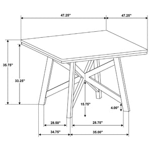 Canfield 5 Pc Counter Height Dining Set