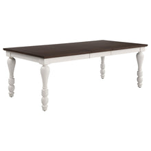 Load image into Gallery viewer, Madelyn Dining Table with Extension Leaf Dark Cocoa and Coastal White image
