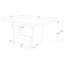 Load image into Gallery viewer, Sherry Rectangular Marble Top Dining Table set
