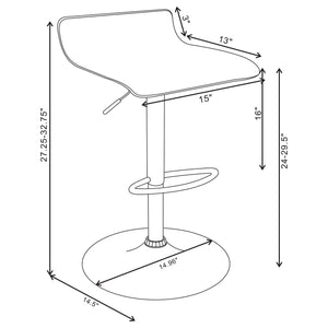 Bidwell Adjustable Bar Stool