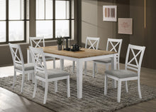 Load image into Gallery viewer, Hollis Rectangular Dining Table Set Brown and White
