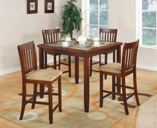 Load image into Gallery viewer, Jardin 5-piece Counter Height Dining Set Red Brown and Tan image
