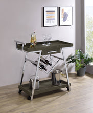 Load image into Gallery viewer, Kinney 2-tier Bar Cart with Storage Drawer
