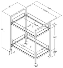 Load image into Gallery viewer, Curltis Bar Cart
