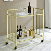 Load image into Gallery viewer, Cara Rectangular Glass Bar Cart image
