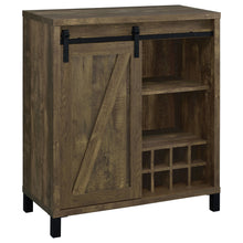 Load image into Gallery viewer, Arlington Bar Cabinet with Sliding Door Rustic Oak
