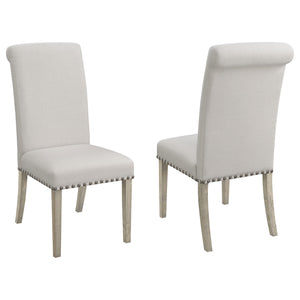 Salem Upholstered Side Chairs Rustic Smoke and Grey (Set of 2)