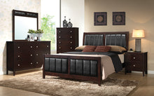 Load image into Gallery viewer, Carlton Upholstered Bedroom Set Cappuccino and Black image
