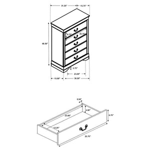 Louis Philippe Chest Brown