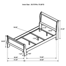 Load image into Gallery viewer, Louis Philippe 4 Pc Bedroom Set
