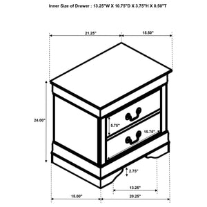 Louis Philippe Nightstand