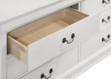 Load image into Gallery viewer, Louis Philippe 6-drawer Dresser White

