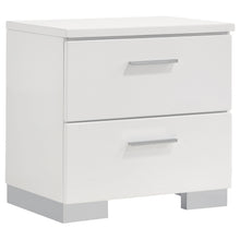Load image into Gallery viewer, Felicity 2-drawer Nightstand Glossy White
