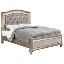 Load image into Gallery viewer, Bling Game Queen Panel Bed Metallic Platinum image
