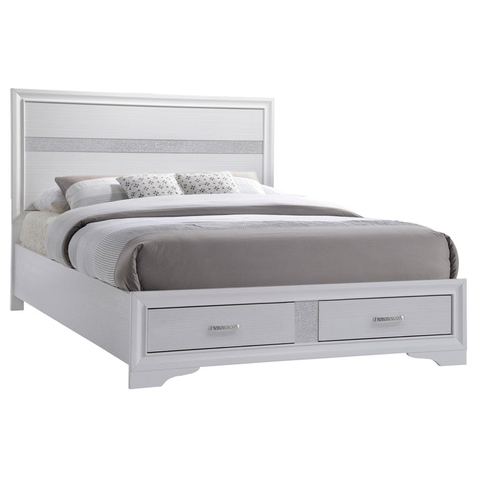 Miranda Queen 2-drawer Storage Bed White image