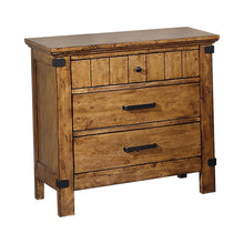 Load image into Gallery viewer, Brenner 3-drawer Night Stand Rustic Honey image
