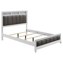 Load image into Gallery viewer, Barzini California King, E.King, &amp; Queen Upholstered Panel Bed White
