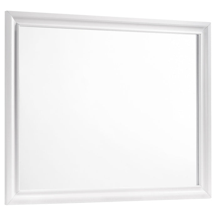 Barzini Rectangle Dresser Mirror White image