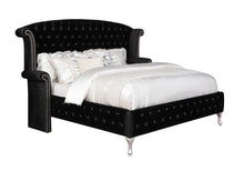 Load image into Gallery viewer, Deanna California King Tufted Upholstered Bed Black image
