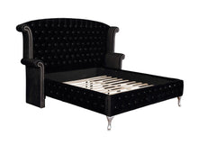 Load image into Gallery viewer, Deanna Queen Tufted Upholstered Bed Black image
